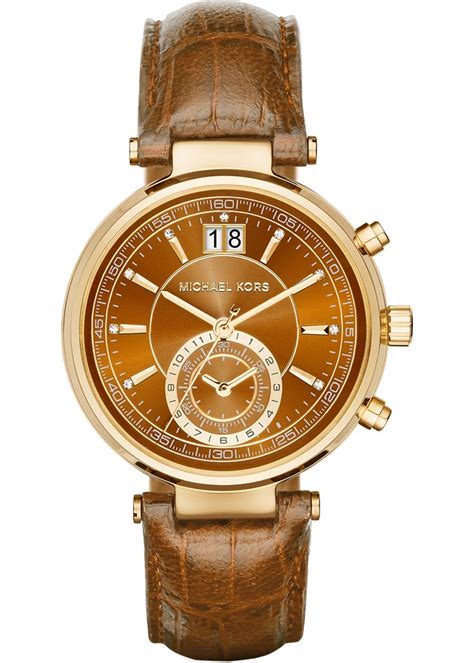 michael kors uhr leder braun|michael kors umgebung.